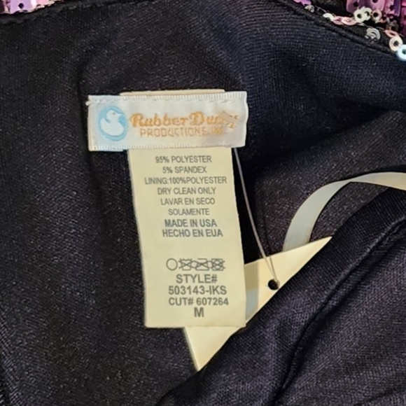 Rubber Ducky Beach Side Full Sequence Dress Sz Med - Picture 7 of 8